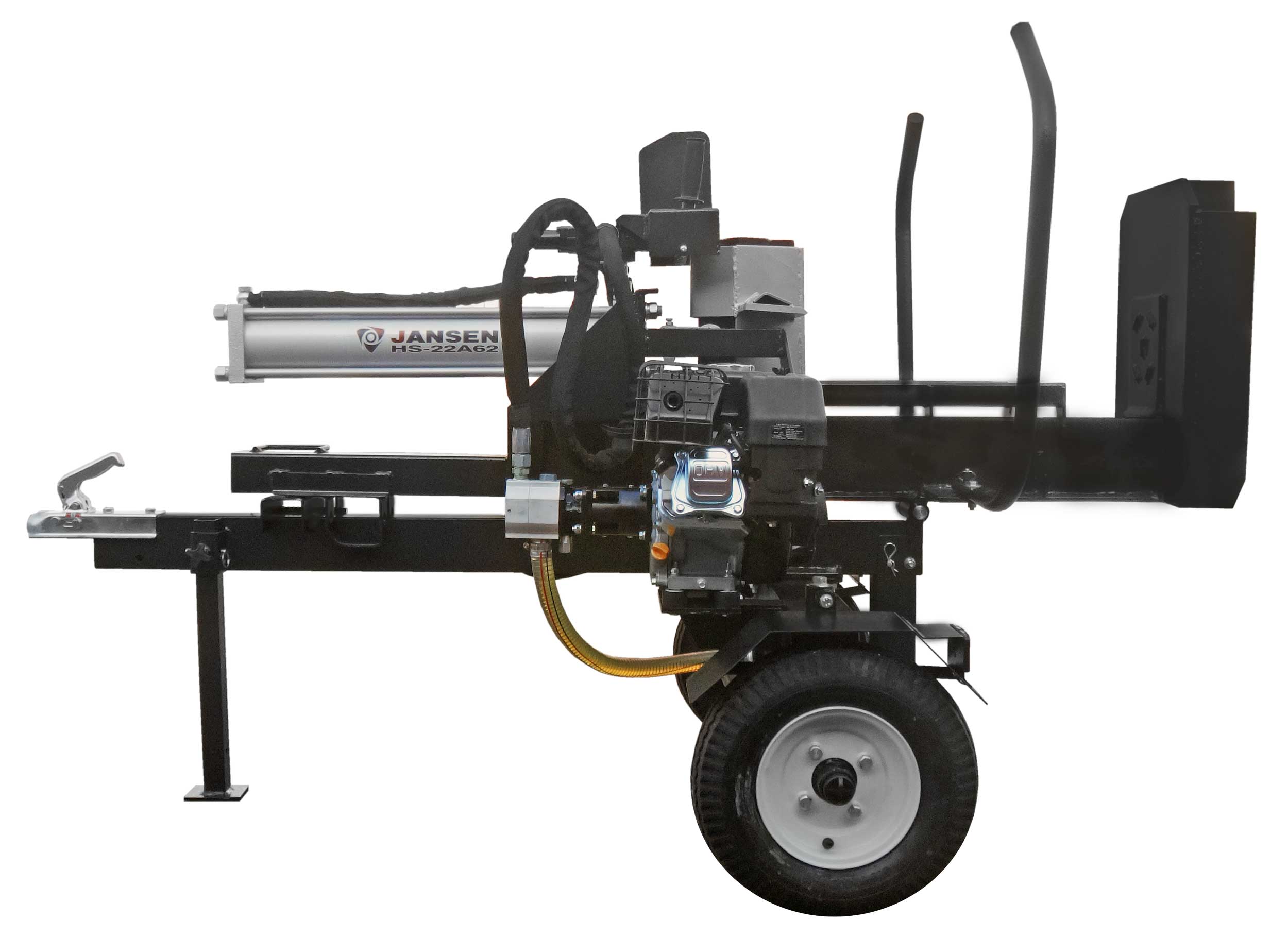 Holzspalter Jansen HS-22A62, 22 t, 62cm, Benzinmotor, stehend+liegend