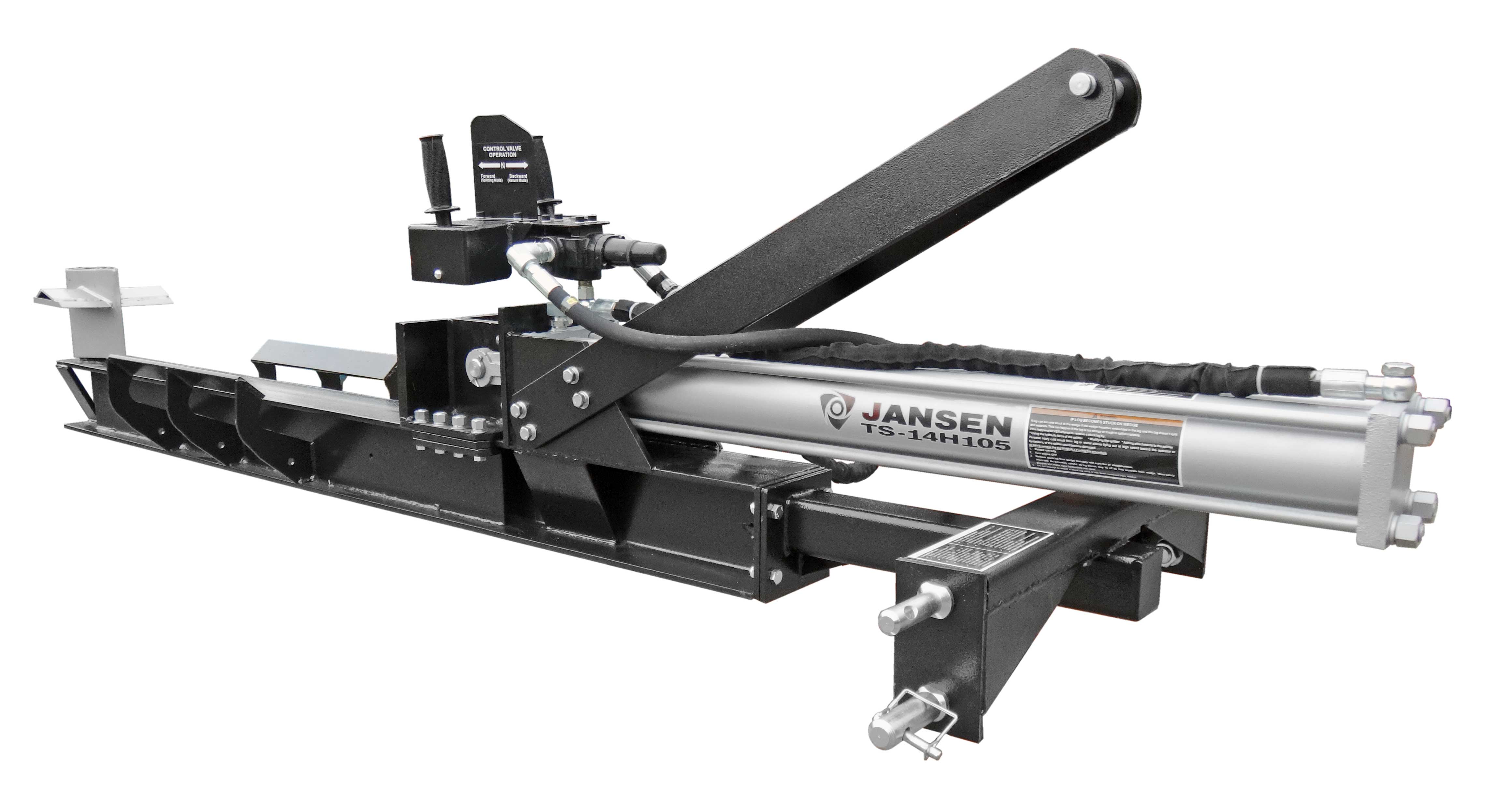 Holzspalter Jansen TS-14L105, liegend für Traktor, hydraulisch, 14 t