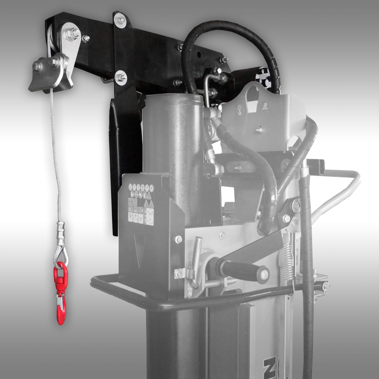 Hydraulische Seilwinde Jansen TSW-500, Traktorspalter TS-22, TS-30(K)