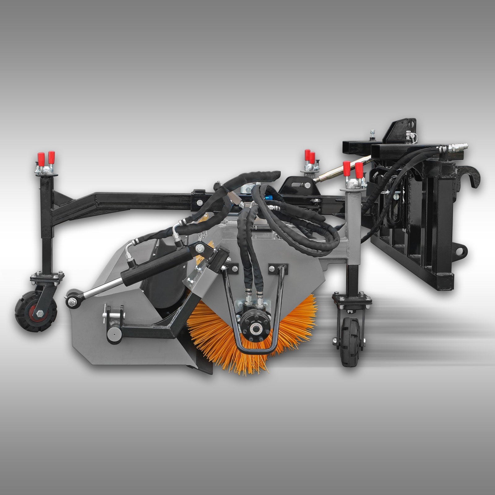 Traktor Kehrmaschine Jansen JK-130, Euroaufnahme, KAT.1+2, Palettengabel