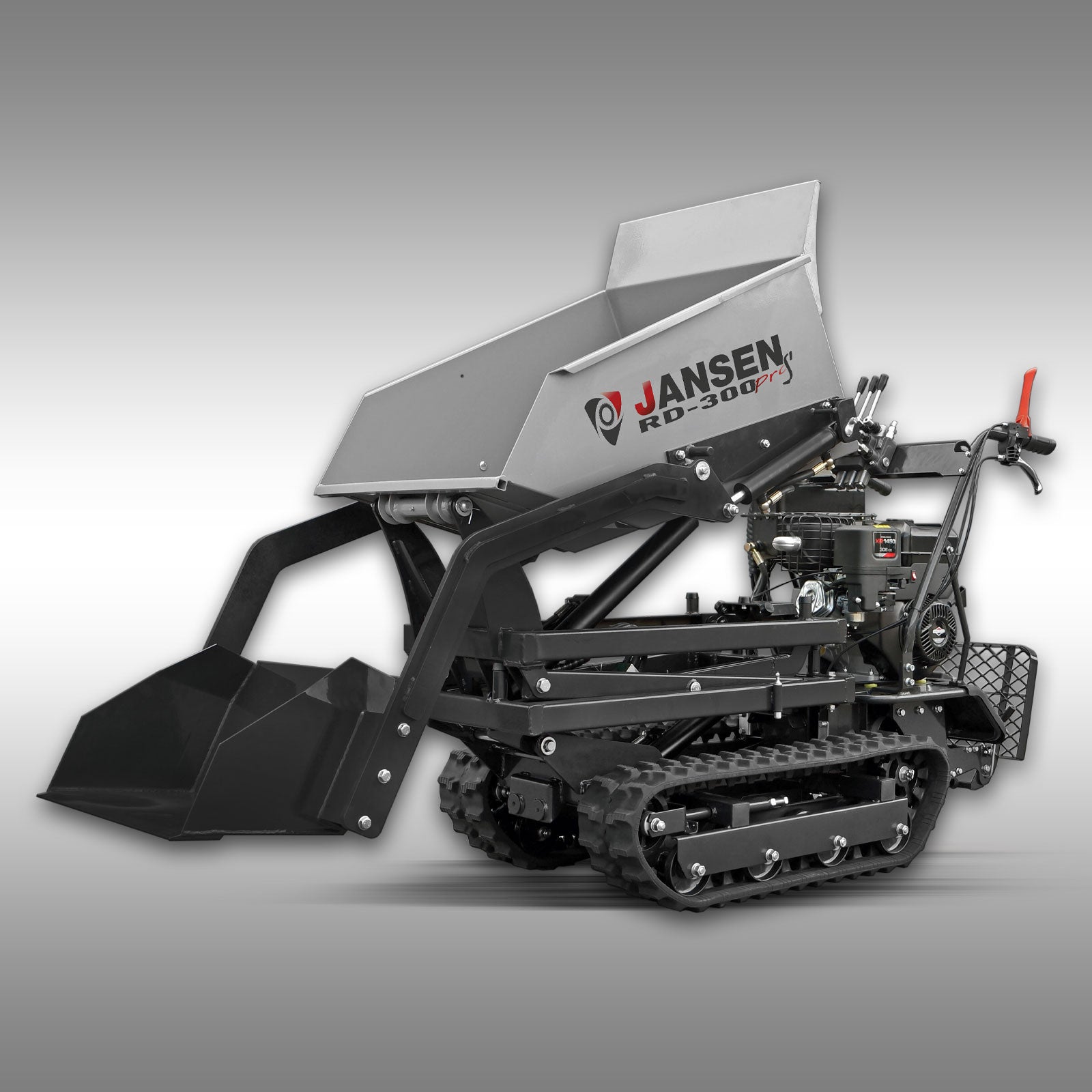 Raupendumper Jansen RD-300proS, hydraulisch, Hochkippsystem, Selbstladefunktion