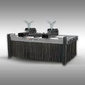 Blockbesen Jansen BB-100, Anbaubesen, Staplerbesen, Staplerzinken