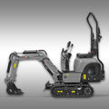 Minibagger Jansen MB-800, Kompaktbagger, Benzin, Komplett-Set