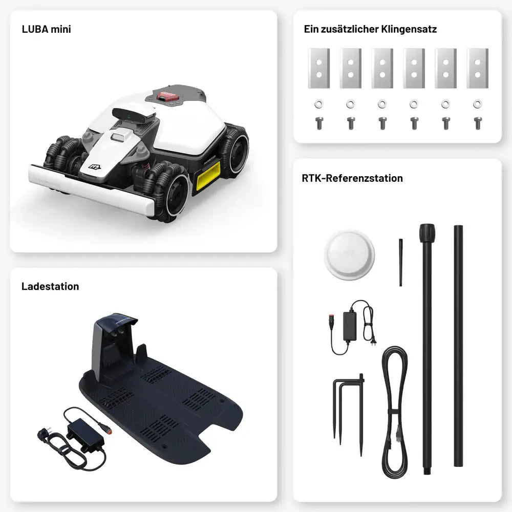 mammotion-LUBA-mini-AWD-Maehroboter-Lieferumfang